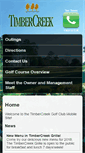 Mobile Screenshot of golftimbercreek.com